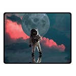 Astronaut Moon Space Nasa Planet Two Sides Fleece Blanket (Small)