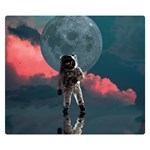 Astronaut Moon Space Nasa Planet Premium Plush Fleece Blanket (Small)