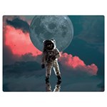 Astronaut Moon Space Nasa Planet Two Sides Premium Plush Fleece Blanket (Baby Size)