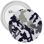 Camo Army Black White 3  Buttons