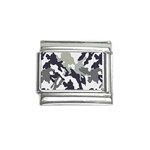 Camo Army Black White Italian Charm (9mm)