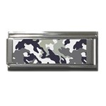 Camo Army Black White Superlink Italian Charm (9mm)