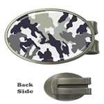 Camo Army Black White Money Clips (Oval) 