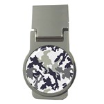 Camo Army Black White Money Clips (Round) 