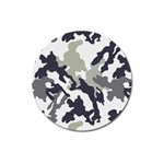 Camo Army Black White Magnet 3  (Round)