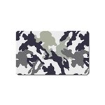 Camo Army Black White Magnet (Name Card)