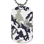 Camo Army Black White Dog Tag (One Side)