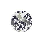 Camo Army Black White Golf Ball Marker