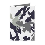 Camo Army Black White Mini Greeting Card