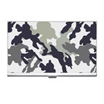 Camo Army Black White Business Card Holder