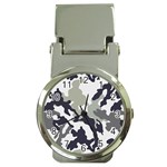 Camo Army Black White Money Clip Watches