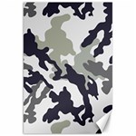 Camo Army Black White Canvas 20  x 30 