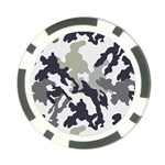 Camo Army Black White Poker Chip Card Guard