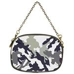 Camo Army Black White Chain Purse (One Side)