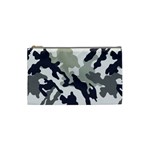 Camo Army Black White Cosmetic Bag (Small)