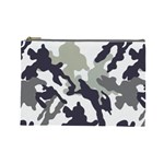 Camo Army Black White Cosmetic Bag (Large)