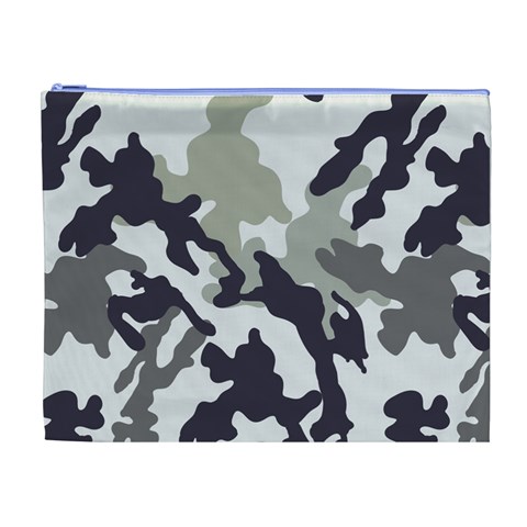 Camo Army Black White Cosmetic Bag (XL) from ArtsNow.com Front