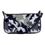 Camo Army Black White Shoulder Clutch Bag