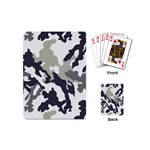 Camo Army Black White Playing Cards Single Design (Mini)