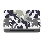 Camo Army Black White Memory Card Reader with CF