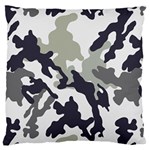 Camo Army Black White Large Cushion Case (One Side)