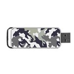 Camo Army Black White Portable USB Flash (Two Sides)