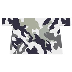 Camo Army Black White Wristlet Pouch Bag (Small) from ArtsNow.com Back