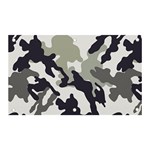 Camo Army Black White Banner and Sign 5  x 3 