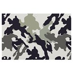 Camo Army Black White Banner and Sign 6  x 4 