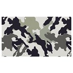 Camo Army Black White Banner and Sign 7  x 4 