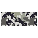 Camo Army Black White Banner and Sign 8  x 3 