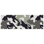 Camo Army Black White Banner and Sign 9  x 3 