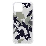 Camo Army Black White iPhone 14 TPU UV Print Case