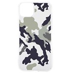 Camo Army Black White iPhone 15 TPU UV Print Case