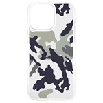 Camo Army Black White iPhone 15 Plus TPU UV Print Case