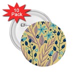 Plants Art Motif Flowers 2.25  Buttons (10 pack) 