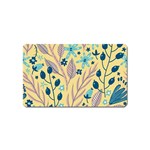 Plants Art Motif Flowers Magnet (Name Card)