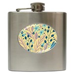 Plants Art Motif Flowers Hip Flask (6 oz)