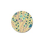 Plants Art Motif Flowers Golf Ball Marker