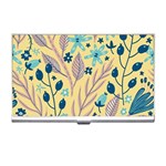 Plants Art Motif Flowers Business Card Holder