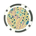 Plants Art Motif Flowers Poker Chip Card Guard