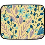 Plants Art Motif Flowers Two Sides Fleece Blanket (Mini)