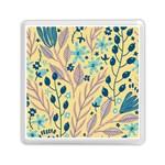 Plants Art Motif Flowers Memory Card Reader (Square)