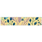 Plants Art Motif Flowers Small Premium Plush Fleece Scarf