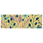 Plants Art Motif Flowers Banner and Sign 12  x 4 