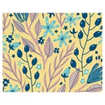 Plants Art Motif Flowers Premium Plush Fleece Blanket (Medium)