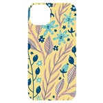 Plants Art Motif Flowers iPhone 14 Plus Black UV Print Case