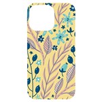 Plants Art Motif Flowers iPhone 14 Pro Max Black UV Print Case