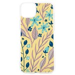 Plants Art Motif Flowers iPhone 15 Pro TPU UV Print Case