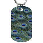 Peacock Feathers Details Dog Tag (Two Sides)